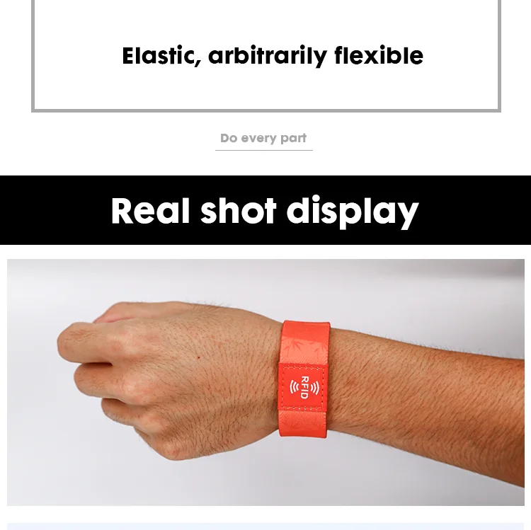 New Style NFC Elastic Fabric Bracelet Woven Customized RFID Wristband - detailed image 8