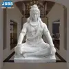 Hand-made White Marble Carving Hindu God Statue Of Shiva