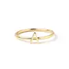 Initial 14K Gold Mini Letter Stacked Rings