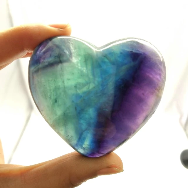 heart shaped healing crystals