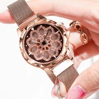 

hot sell 2019 summer women's fashion rotating dial watch Luxury Women Rotation Watch Fashion Design Female Wristwatches