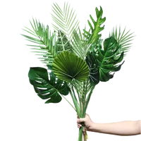 

K-3112 wholesale lowest price artificial palm tree leaves for decoration