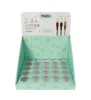 POS creative green counter top display with inserts for lipsticks