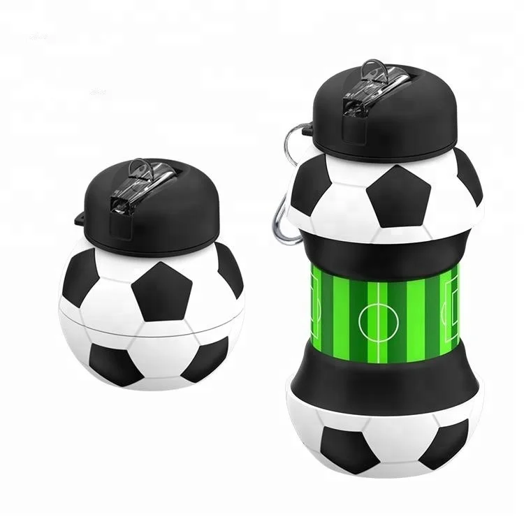 

2019 Hot Product Football Shape Silicone Water Bottles With Custom Logo, Any pantone color