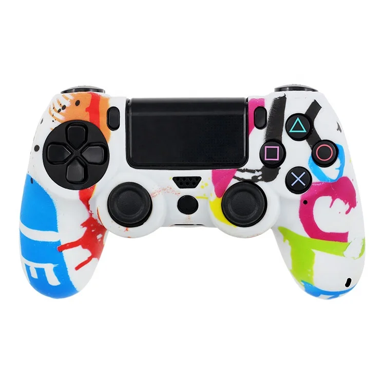 

Camo Video Game Controller Silicone Cover Case Skin for PS4 Playstation 4
