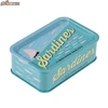 airtight sardine rectangular deep green tin can storage box with lids