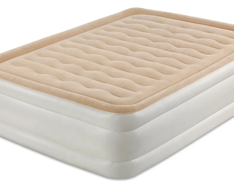 Patented 20" New Structure Patent Blowup Flocked Twin Air Bed