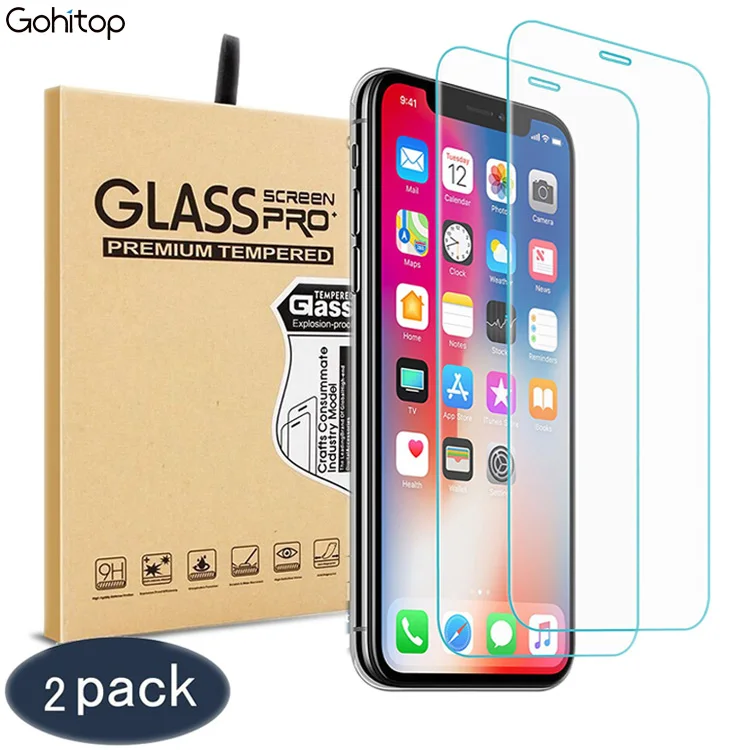 

For iPhone X Tempered Glass Screen Protector 9H 2.5D