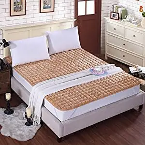GAO Bed-Blankets Thick Flannel Blankets Anti-Slip Bed Cushion Thin Pads Washable Bedding Solid Color Double Bunk Beds, Blankets and Mattresses Of Anti-Skid ,90200Cm, - and Color