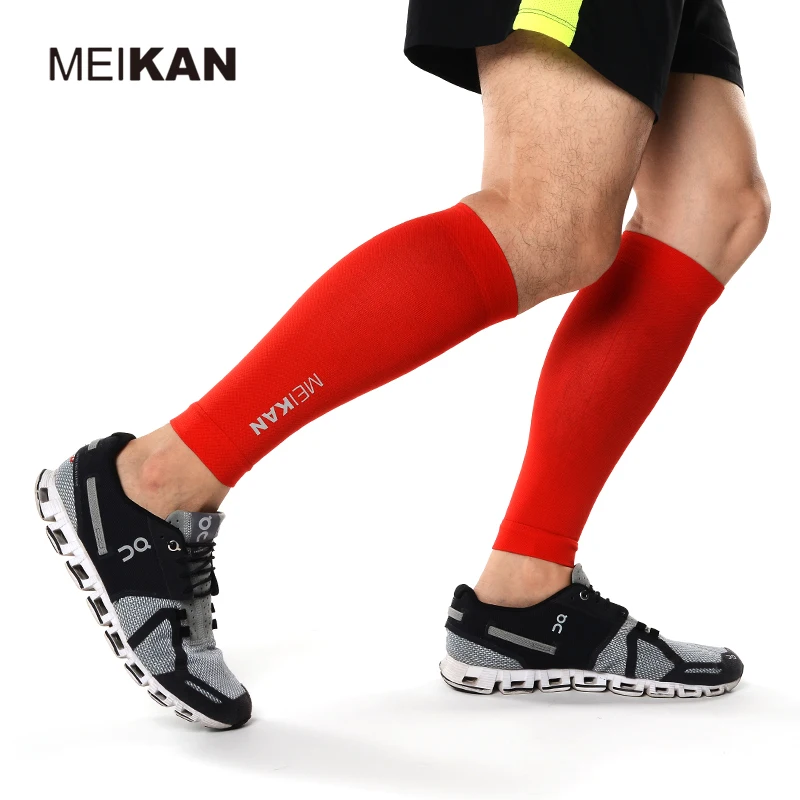 

MEIKAN In Stock Hot Sale Colorful Stretch Fitness Exercise Sports Calf Compression Sock Sleeve