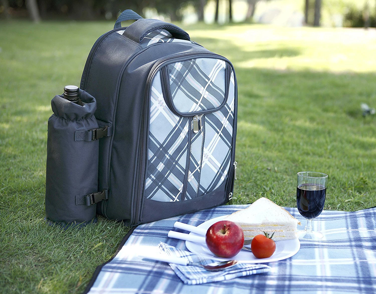 picnic backpack with wine cooler