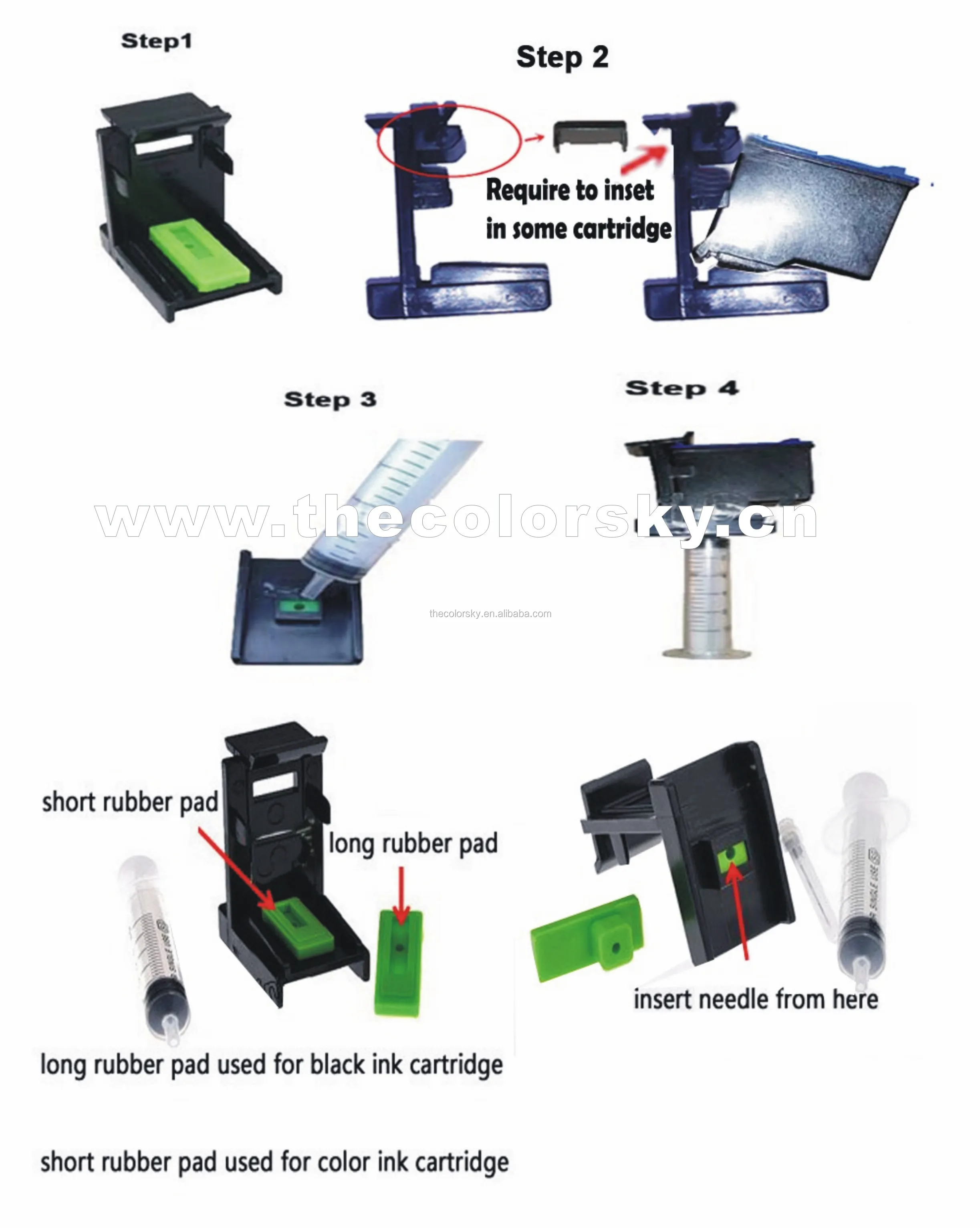 (t14) Professional Refill Holder Ink Suction Tool Clip For Hp And For