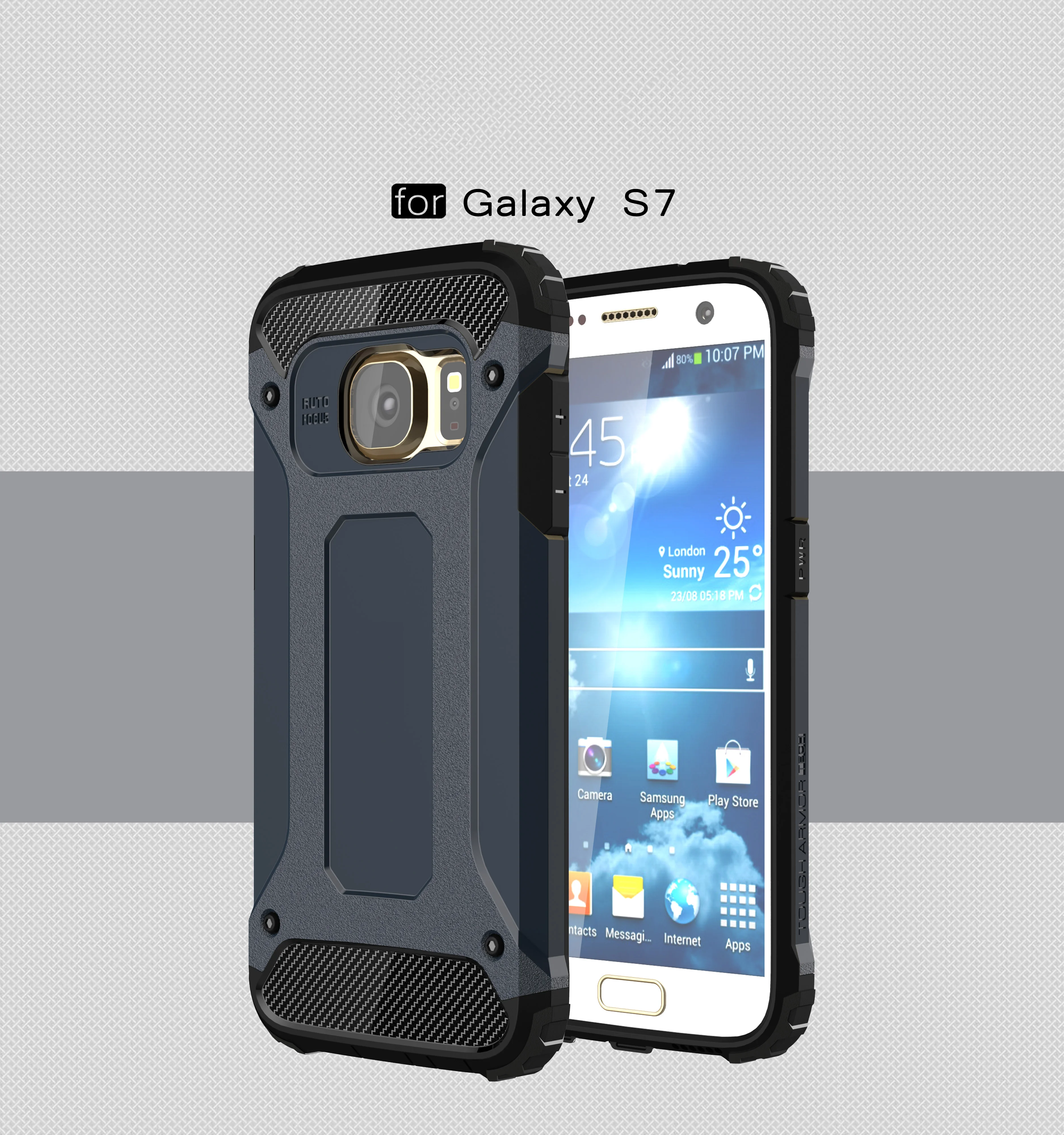 

Heavy Duty Back Mobile Case Cover for Samsung Galaxy S7