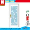 Stone Design White Color Soundproof Frosted Glass Interior Aluminum Door Popular For Bathroom, Washroom, etc