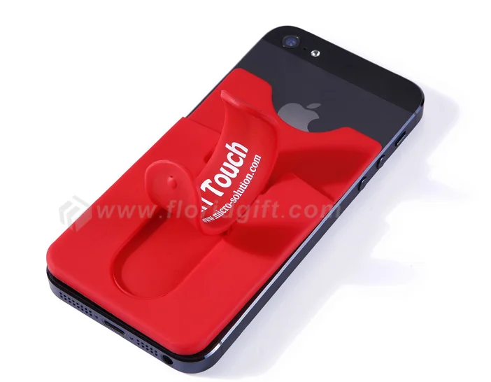 Cell Phone Credit Card Holder Silicone Rubber Business Cell Phone Credit Card Holder
