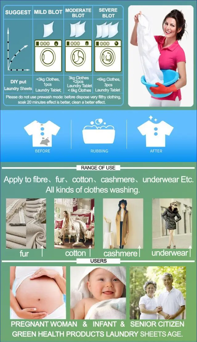 TOPONE New Product laundry sheet,Multifunctional ecological washing