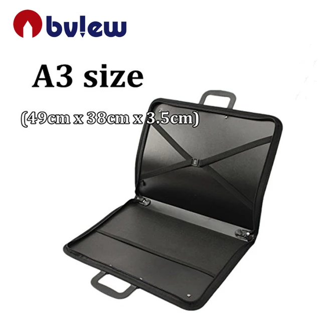 Bolsa de tablero de dibujo A2 Tablero de dibujo Cuadro de almacenamiento Bolsa de archivo Documento Estuche de transporte Portafolio de artista Mochila Bolsa de asas Tama/ño 54 x 69 cm//21.2 x 27.1 pul