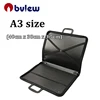 A2/A3 file bags portfolio drawing painting storage folder document carry cases portfolio polypropylene with interior pocket elas
