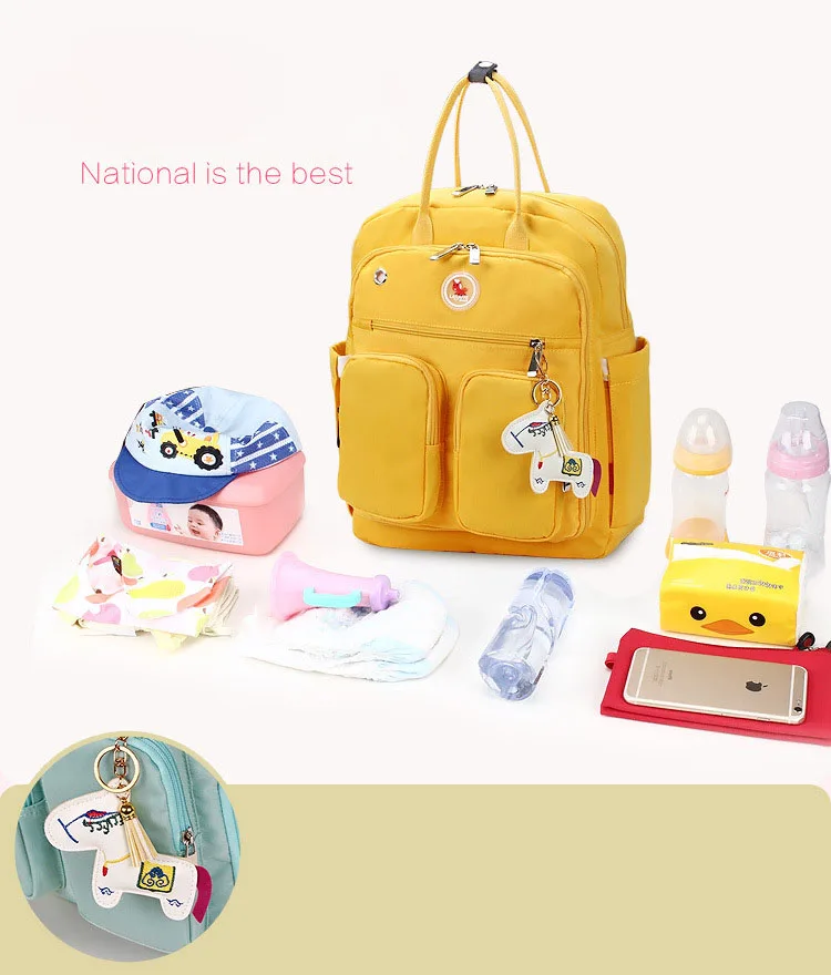 Hot Sale Fashion High Quality Multifunction Travel Waterproof Backpack Mummy Baby Diaper Bag