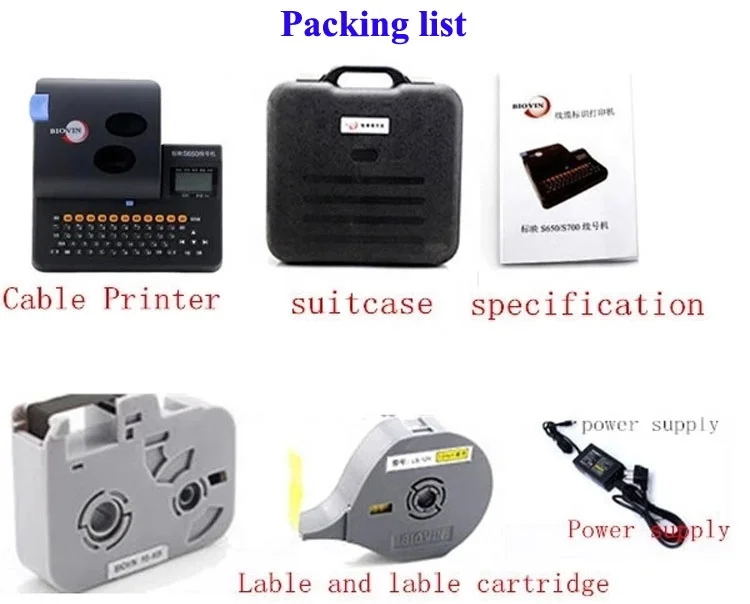 S650e Cable Wire Printer / Heat 