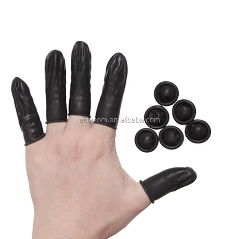 Antistatic Finger Cots S M L 100 Natural Latex Pink Esd