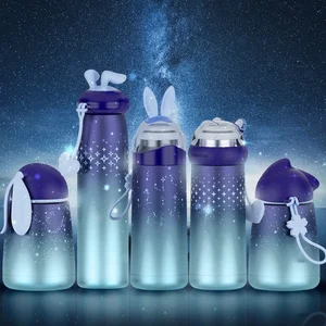Image of Custom logo Cartoon Vacuum Flask Stainless Steel Water Bottle
