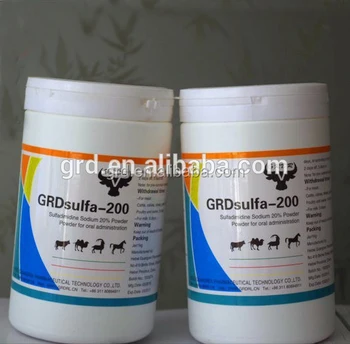 Veterinary Drugs Sulfadimidine  Sodium 20 Powder For Oral 