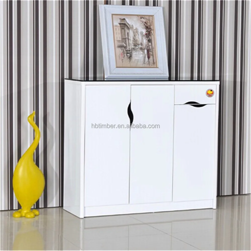 Moden witte hoogglans grote massief hout hoge schoen kasten voor ...