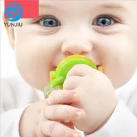 

Hot sales Silicone Fruit and Vegetable Net Bag for Babies Food Fruit Molar Pacifier Ring Toy