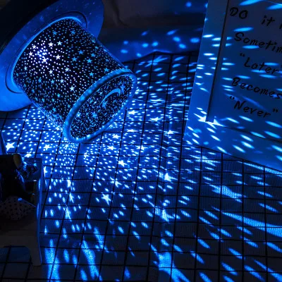 led star night light projector lamp,colorful star