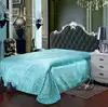 lepanxi brand new designs Satin solid color multiple ultrasonic designs patchwork bedspread bed cover