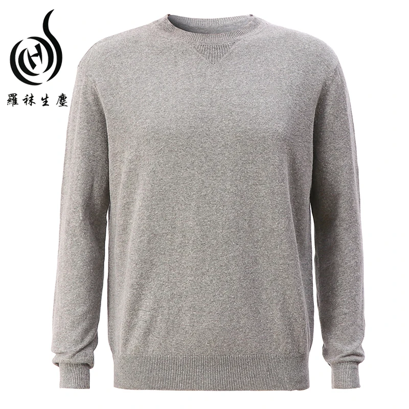 

Autumn Winter man sweater collection fashionable crewneck design knitting linen cotton sweater