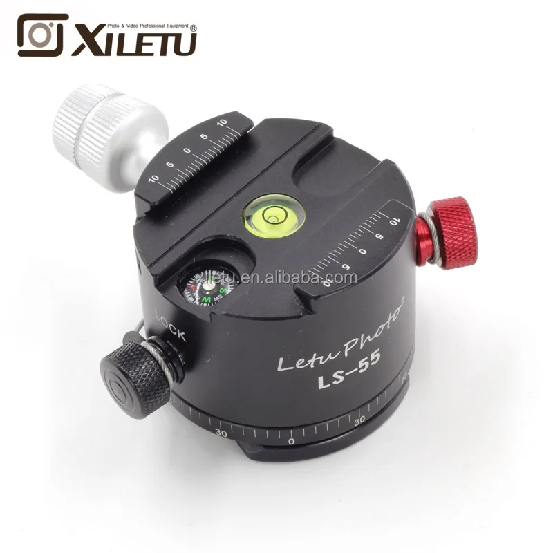 

XILETU LS-55 Professional Aluminum Panoramic Camera Tripod Ball Head For dslr slr camera, Black