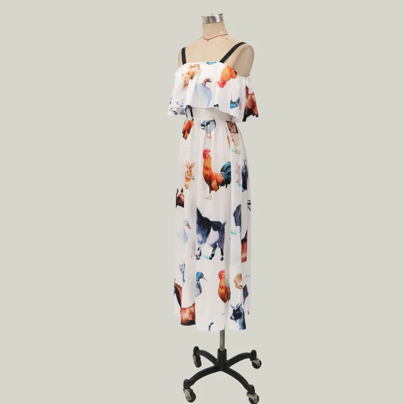 

women summer long dress Floral Holiday off shoulder dress clothing long ladies maxi dress