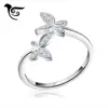 SSDR10 New Design 925 Silver Diamond Finger Ring Jewelry Women Rings Bulk