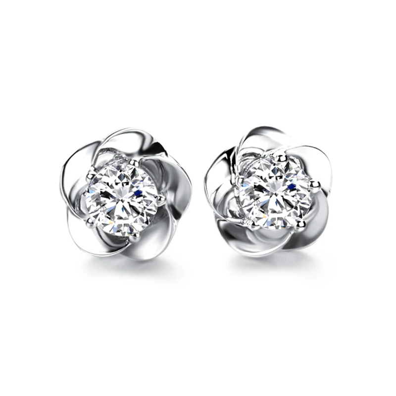 

2019 New Design CZ Jewelry S925 Sterling Silver Cubic Zirconia Earrings For Ladies