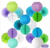 New Arrival Hot Selling Cheap Paper pom poms Lanterns and paper honeycomb Combination For Party Favor