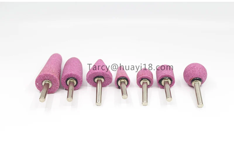 Pink Stones Reamer 6mm Shank Mounted Stone Grinding Stainless Steel