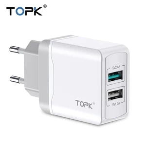 TOPK B244 Dual Port USB Wall Charger Smartphones