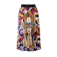 

2019 new long pleated skirt maxi skirt