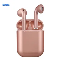 

2019 gold i12 Wholesale products china off white ear phone TWS portable headphone auriculares