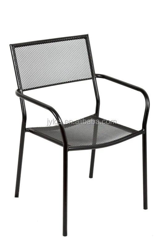 Outdoor Garden Wrought Iron Stacking Chair Aldi Metal Mesh Chair