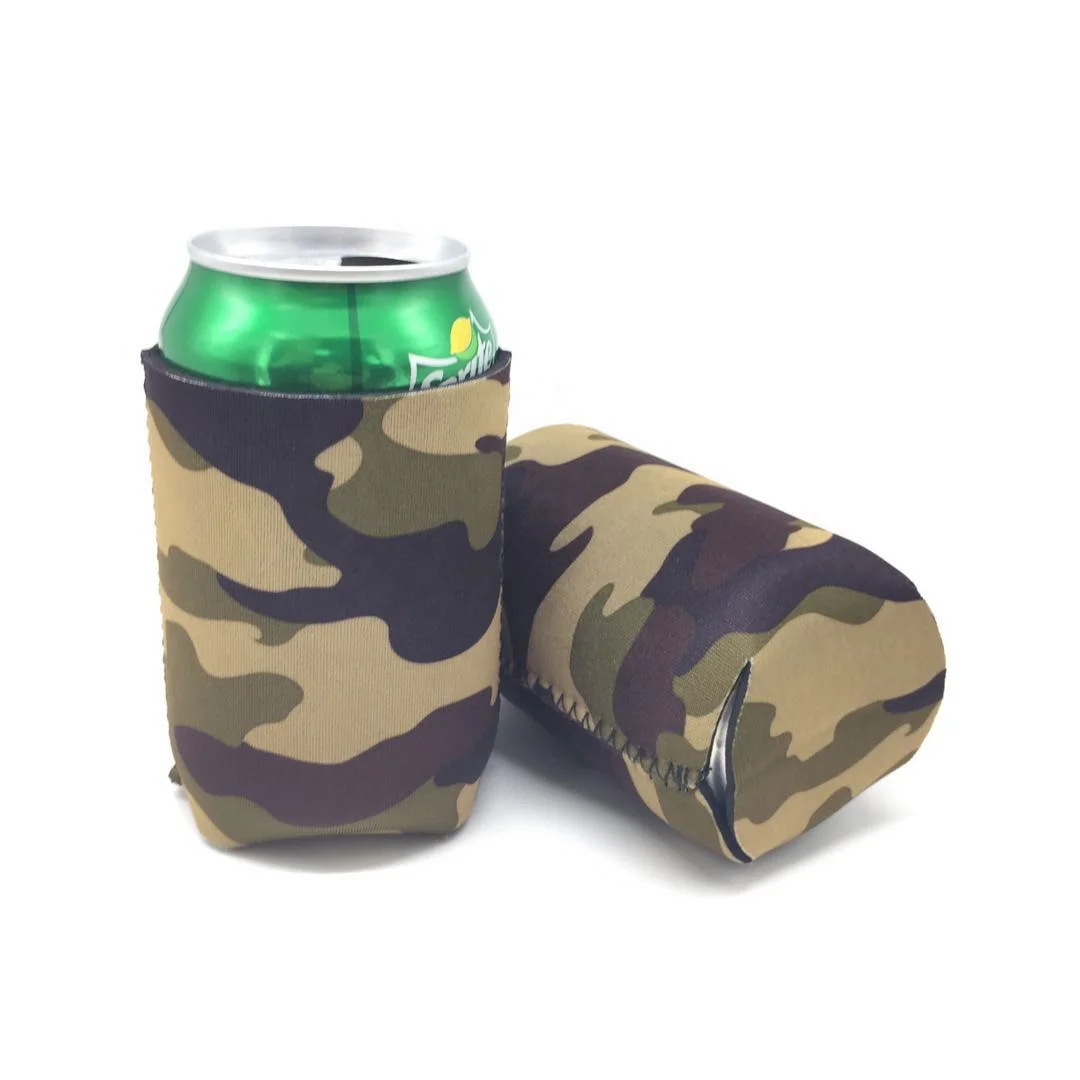 

High quality Neoprene Stubby Holder Custom Digital Camo Printing Can Cooler For Comfortable Drinking, Customized color