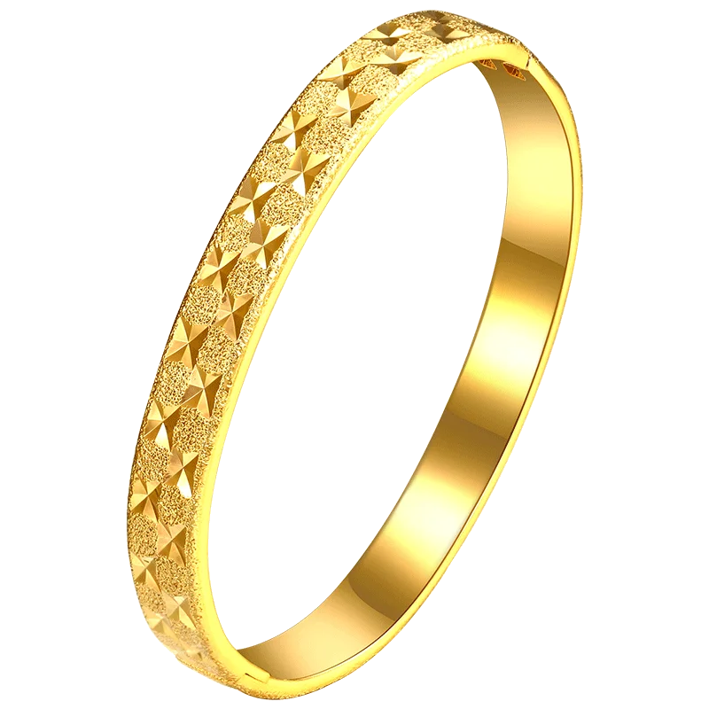 

XW5100 xuping new design wholesale 24k dubai gold jewelry, Indian beauty wedding bride bangle for women, 24k gold color