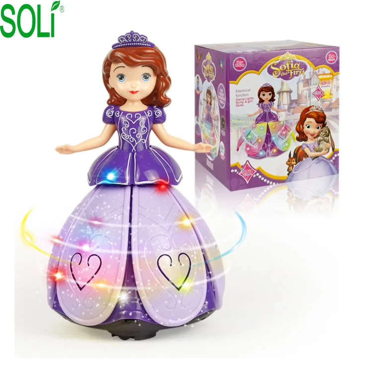 High quality Princess doll electric toy dance fairy lights princess light toys for girls