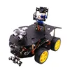 2018 Wireless WIFI video 4WD robot car kit with HD camera for Raspberry PI 3B+ RC programmable robot remote control monitoring