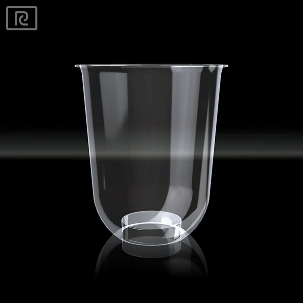 
T-PP-T 2015 hot sale 12 oz 16 oz round bottom high quality juice bubble tea wine custom printed clear plastic cup with lid 
