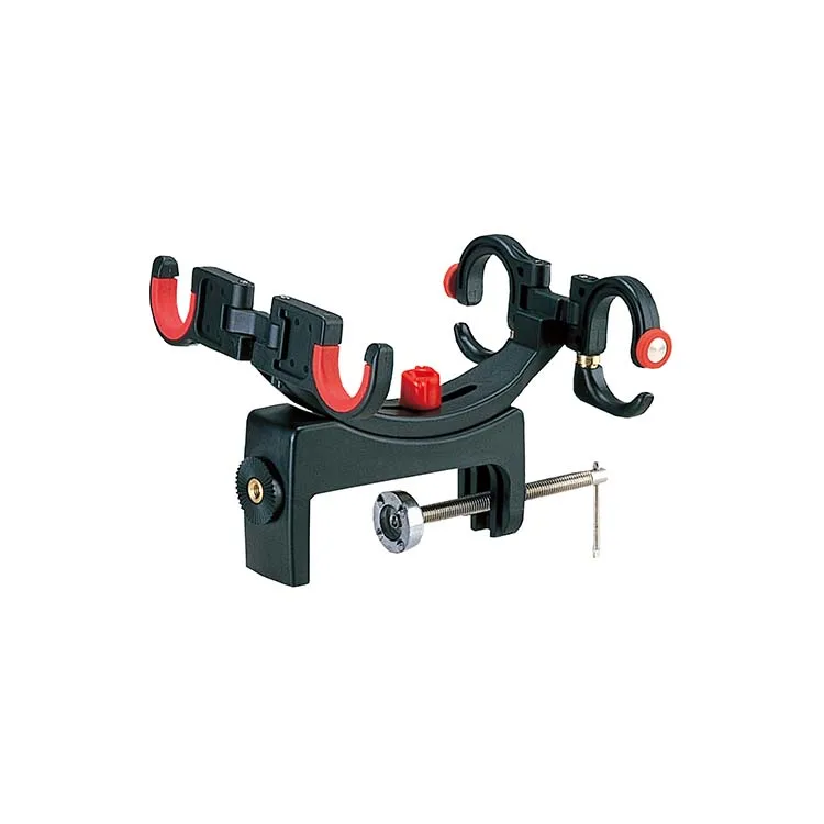 
Flexible swinging and angle adjustment fishing rod rack 