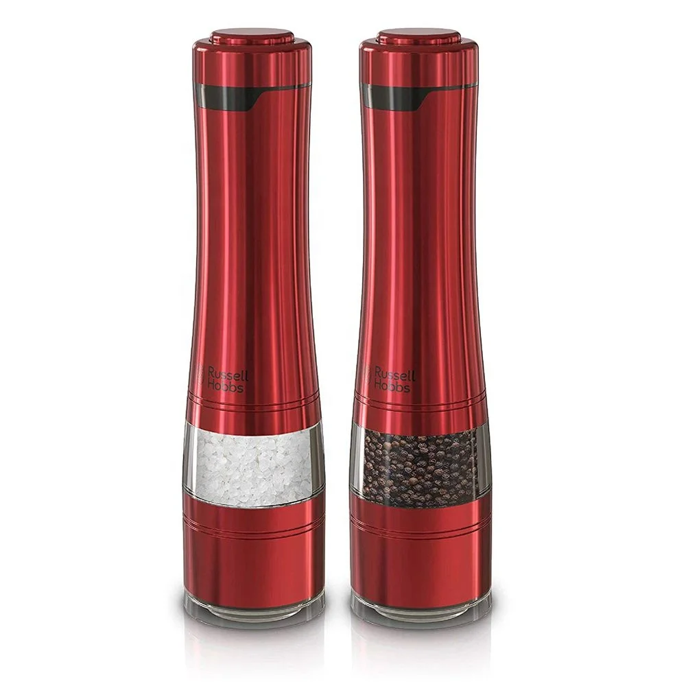 

Amazon Hot Selling Household Stainless Steel Electric Salt And Pepper Grinder Set, As the picture