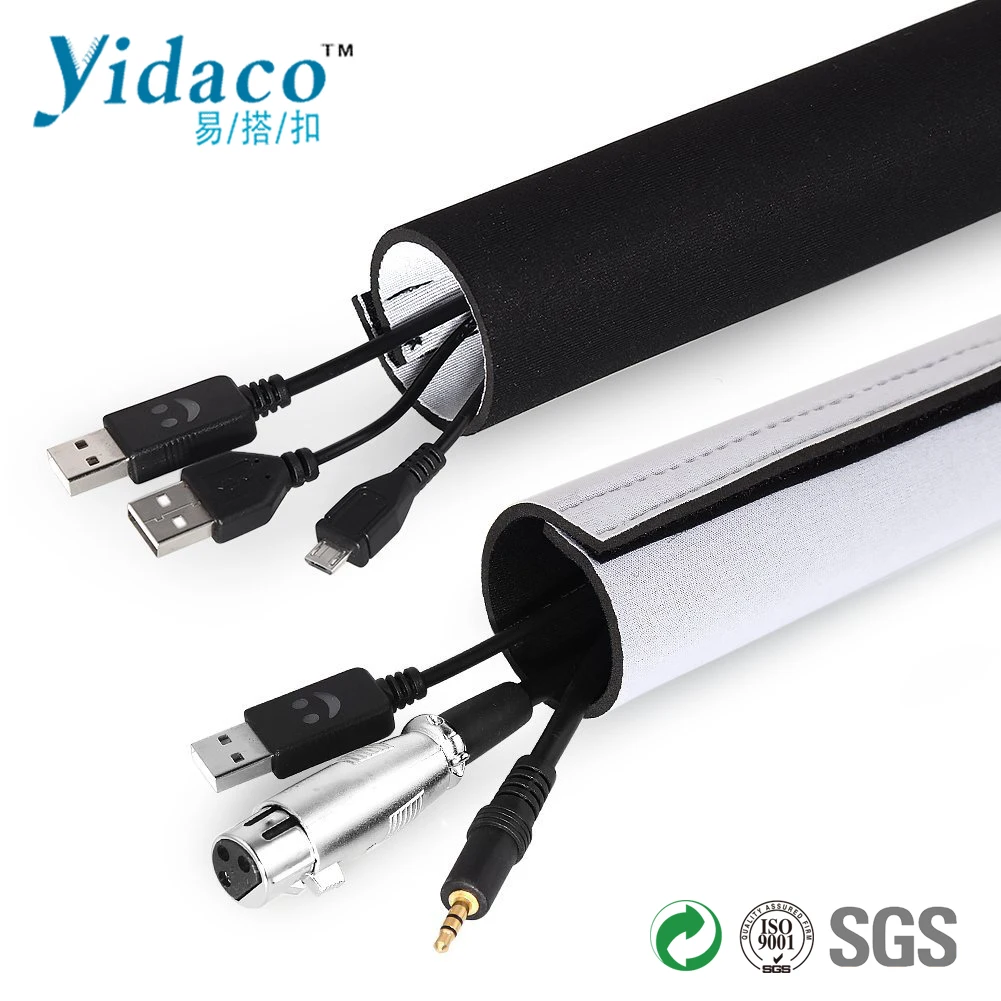 Diy Premium Hook And Loop Flexible Cable Wrap Custom Cable Wire Wrap